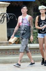 PARIS JACKSON Out with Her Boyfriend in Malibu 07/01/2016