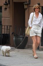PARKER POSEY Out with Her Dog in New York 07/05/2016