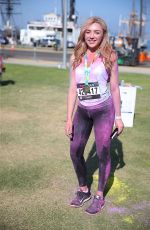 PEYTON LIST at The Color Run at Waterfront Park in San Diego 07/10/2016