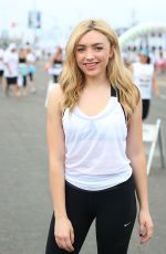 PEYTON LIST at The Color Run at Waterfront Park in San Diego 07/10/2016