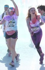 PEYTON LIST at The Color Run at Waterfront Park in San Diego 07/10/2016