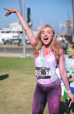 PEYTON LIST at The Color Run at Waterfront Park in San Diego 07/10/2016
