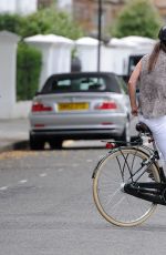 PIPPA MIDDLETON Riding a Bike Out in London 07/26/2016