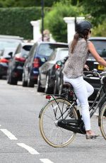 PIPPA MIDDLETON Riding a Bike Out in London 07/26/2016