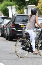 PIPPA MIDDLETON Riding a Bike Out in London 07/26/2016