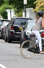 PIPPA MIDDLETON Riding a Bike Out in London 07/26/2016