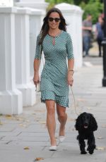 PIPPA MIDDLETON Walks Her Dog Out in London 07/21/2016