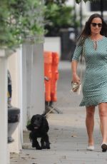 PIPPA MIDDLETON Walks Her Dog Out in London 07/21/2016