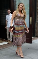 Pregnant BLAKE LIVELY Out and About in New York 07/13/2016