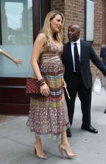 Pregnant BLAKE LIVELY Out and About in New York 07/13/2016