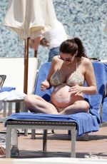 Pregnant LUISA ZISSMAN in Bikini in Marbella 07/01/2016
