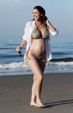 Pregnant LUISA ZISSMAN in Bikini in Marbella 07/01/2016