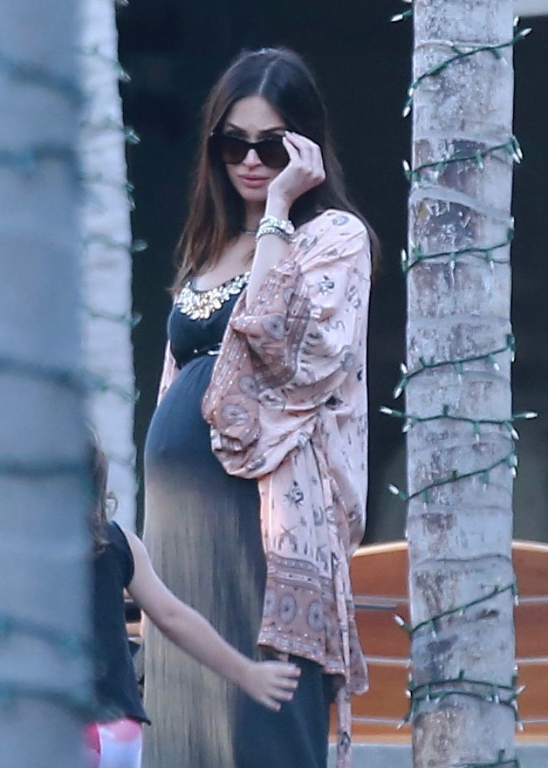 Pregnant MEGAN FOX Out and About in Beverly Hills07/08/2016.