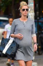 Pregnant NICKY HILTON Out and About in New York 06/30/2016