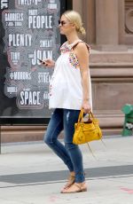 Pregnant NICKY HILTON Out in New York 06/29/2016