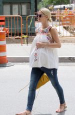 Pregnant NICKY HILTON Out in New York 06/29/2016