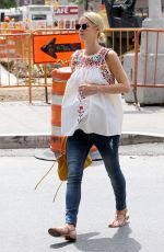 Pregnant NICKY HILTON Out in New York 06/29/2016