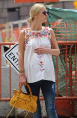 Pregnant NICKY HILTON Out in New York 06/29/2016