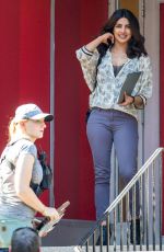 PRIYANKA CHOPRA on the Set of 