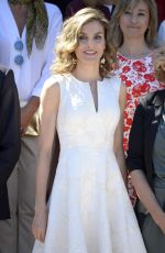 QUEEN LETIZIA OF SPAIN at Awards Fedepe at Parque Del Retiro in Madrid 07/26/2016