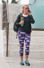 REESE WITHERSPOON Leaves a Gym in Brentwood 07/15/2016