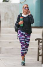 REESE WITHERSPOON Leaves a Gym in Brentwood 07/15/2016