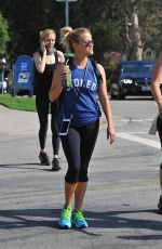 REESE WITHERSPOON Leaves a Workout in Brentwood 07/13/2016