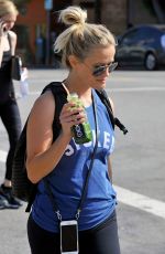 REESE WITHERSPOON Leaves a Workout in Brentwood 07/13/2016