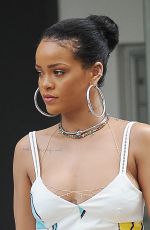 RIHANNA Out and About in New York 06/31/2016