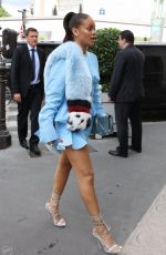 RIHANNA Out Shopping in Paris 07/29/2016