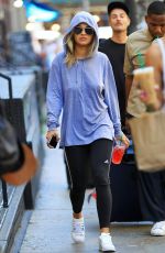 RITA ORA in a Hoodie Out in Tribeca 07/23/2016