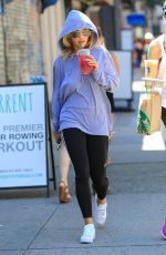 RITA ORA in a Hoodie Out in Tribeca 07/23/2016