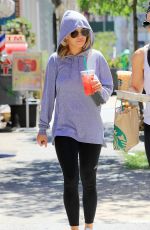 RITA ORA in a Hoodie Out in Tribeca 07/23/2016