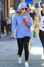 RITA ORA in a Hoodie Out in Tribeca 07/23/2016