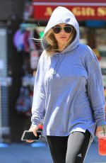 RITA ORA in a Hoodie Out in Tribeca 07/23/2016