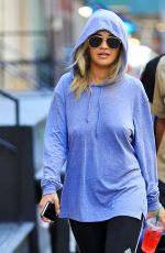 RITA ORA in a Hoodie Out in Tribeca 07/23/2016