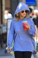 RITA ORA in a Hoodie Out in Tribeca 07/23/2016