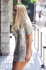 RITA ORA in Short Dress Out in New York 07/14/2016
