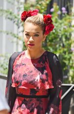 RITA ORA Leaves Her Apartment in New York 07/28/2016