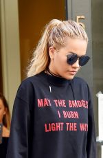 RITA ORA Leaves Her Hotel in New York 07/19/2016