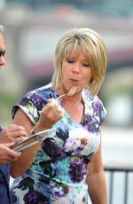 RUTH LANGSFORD on the Set f This Morning Show in London 07/21/2016