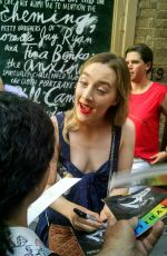SAOIRSE RONAN Signs Autographs at Walter Kerr Theater in Broadway 07/16/2016