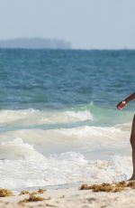 SARA SAMPAIO in Bikini on the Beach in Cancun 07/16/2016