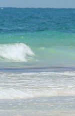 SARA SAMPAIO in Bikini on the Beach in Cancun 07/17/2016