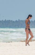 SARA SAMPAIO in Bikini on the Beach in Cancun 07/17/2016