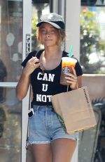 SARAH HYLAND Leaves a Starbucks in Los Angeles 07/20/2016 mix q