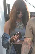 SELENA GOMEZ Leaves a Hair Salon 07/13/2016