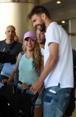 SHAKIRA Arrives at Miami International Airport 07/06/2016