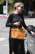 SHARON STONE Out and About in West Hollywood 07/21/2016