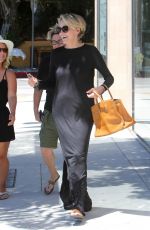 SHARON STONE Out and About in West Hollywood 07/21/2016